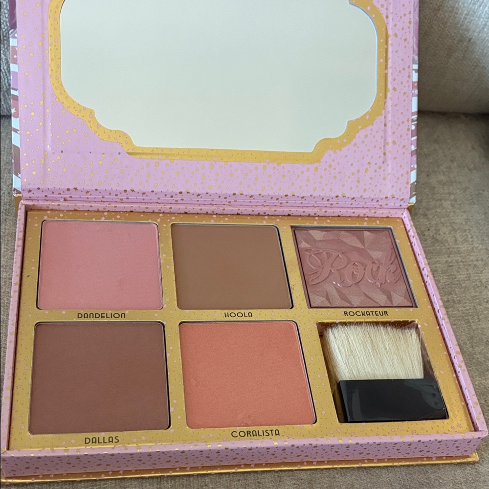 Benefit Blush Palette with Coral and Tan Shades